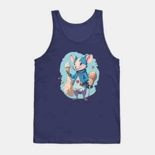 Rat With Ice Cream Tank Top